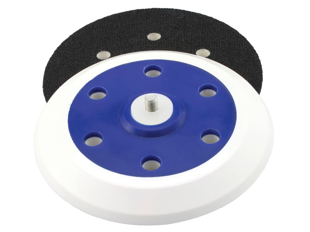 Flexipads World Class Dual Action Sander Pad 150mm GRIP® 6 Holes 5/16 UNF Foam Layer 32320