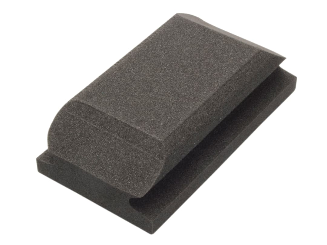 Flexipads World Class Hand Sanding Block Shaped Black 70 x 125mm 56010