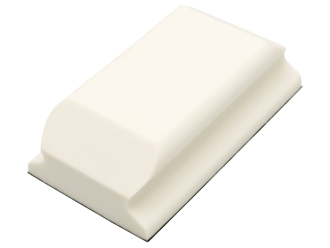 Flexipads World Class Hand Sanding Block Shaped White PUR GRIP® 70 x 125mm 93070