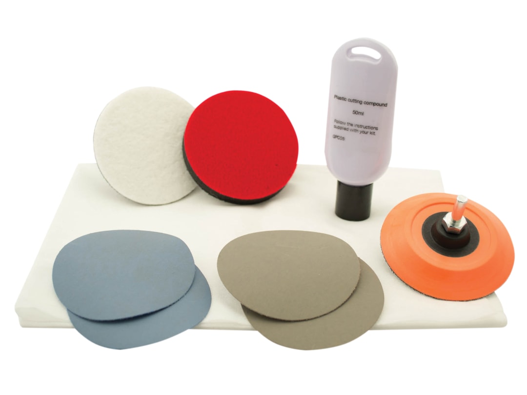 Flexipads World Class Plastic Scratch Repair & Polishing Kit GP207
