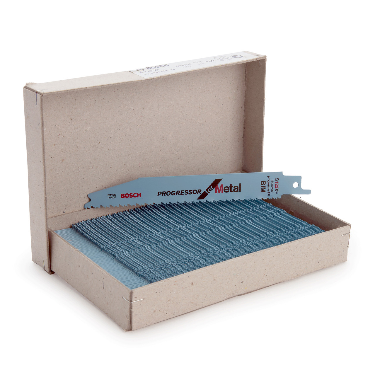 Bosch Powertool Accessories S 123 XF Progressor for Metal Reciprocating Saw Blade 150mm 8-18 TPI (Pack 100) 2608654416