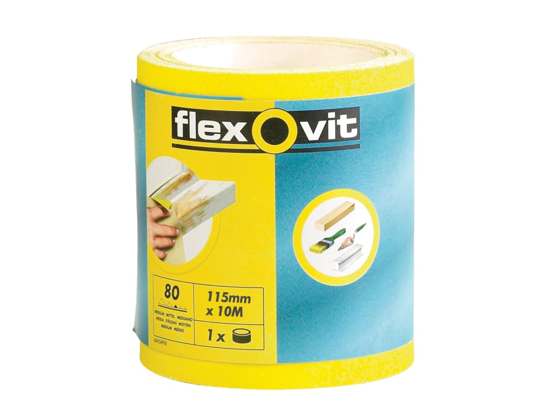 Photos - Abrasive Wheel / Belt Flexovit High Performance Sanding Roll 115mm x 10m Coarse 60G 66261104028