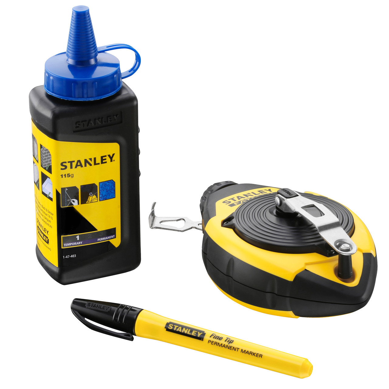 Stanley Fatmax Stanley 0-47-681 FatMax Chalk Line & Blue Builders Chalk 30m 0-47-681