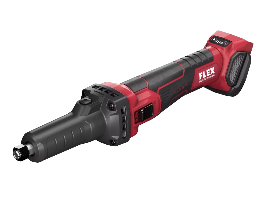 Flex Power Tools DGE 25 18.0-EC C Straight Grinder 18V Bare Unit 518867
