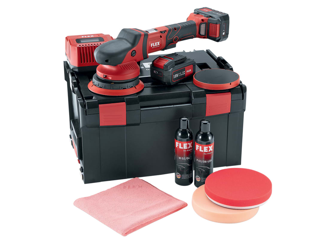 Flex Power Tools Random Orbital Polisher 150mm 18V 2 x 5.0Ah Li-ion 465054