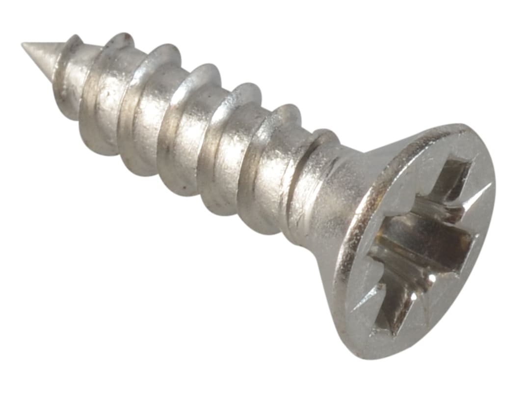 ForgeFix Self-Tapping Screw Pozi Compatible CSK A2 SS 1/2in x 6 ForgePack 40 FPSTCSK126SS