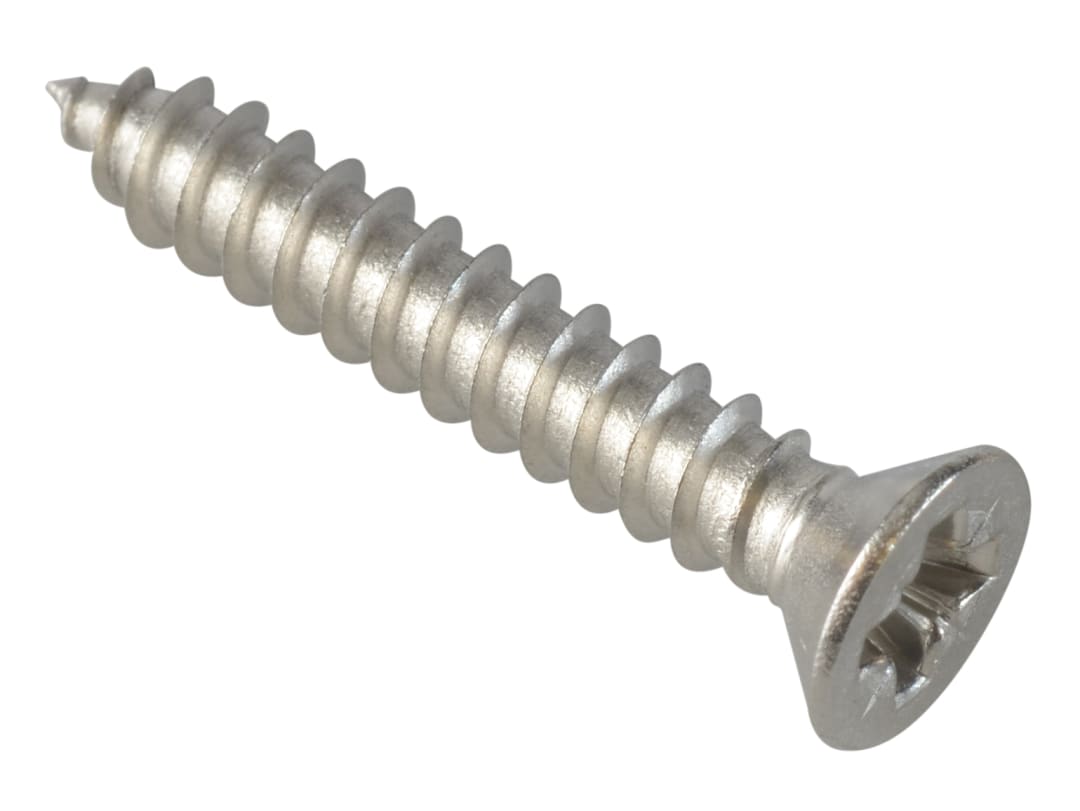 ForgeFix Self-Tapping Screw Pozi Compatible CSK A2 SS 1in x 8 ForgePack 20 FPSTCSK18SS