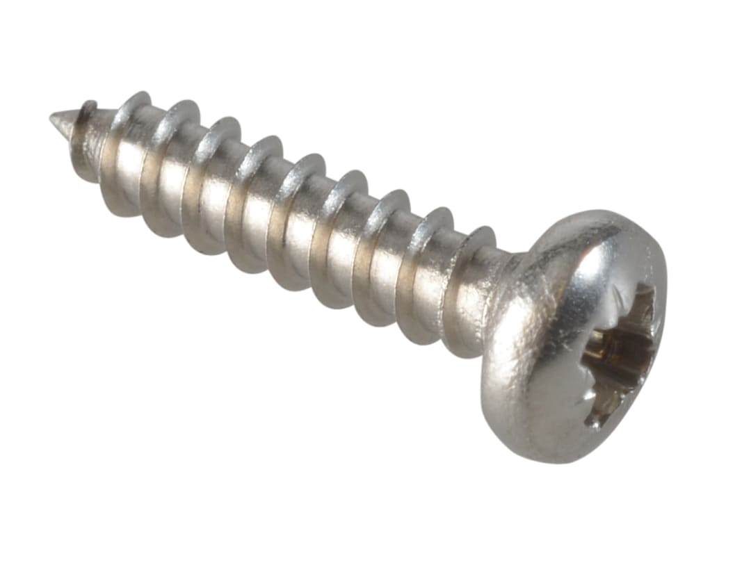 ForgeFix Self-Tapping Screw Pozi Compatible Pan Head SS 1/2in x 4 ForgePack 60 FPSTPP124SS