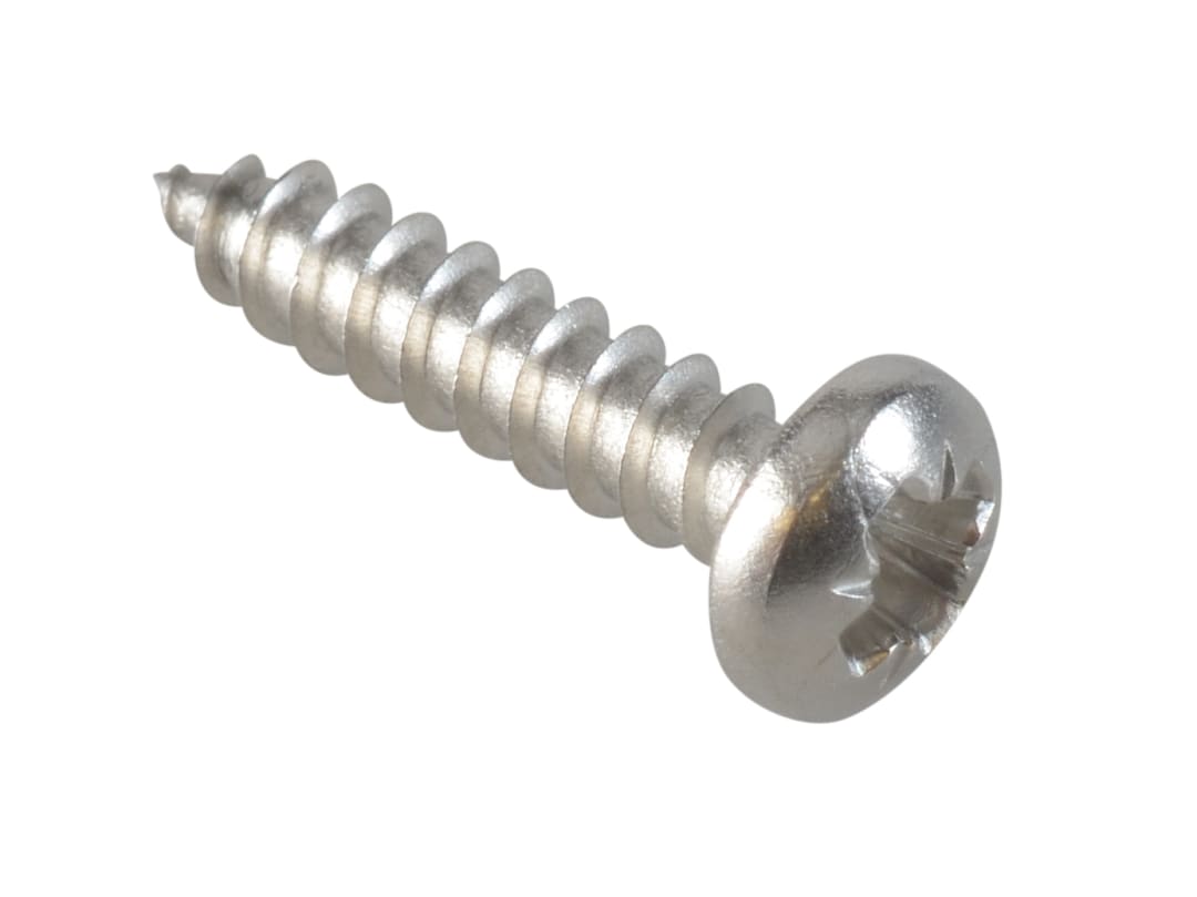 ForgeFix Self-Tapping Screw Pozi Compatible Pan Head SS 5/8in x 6 ForgePack 50 FPSTPP586SS