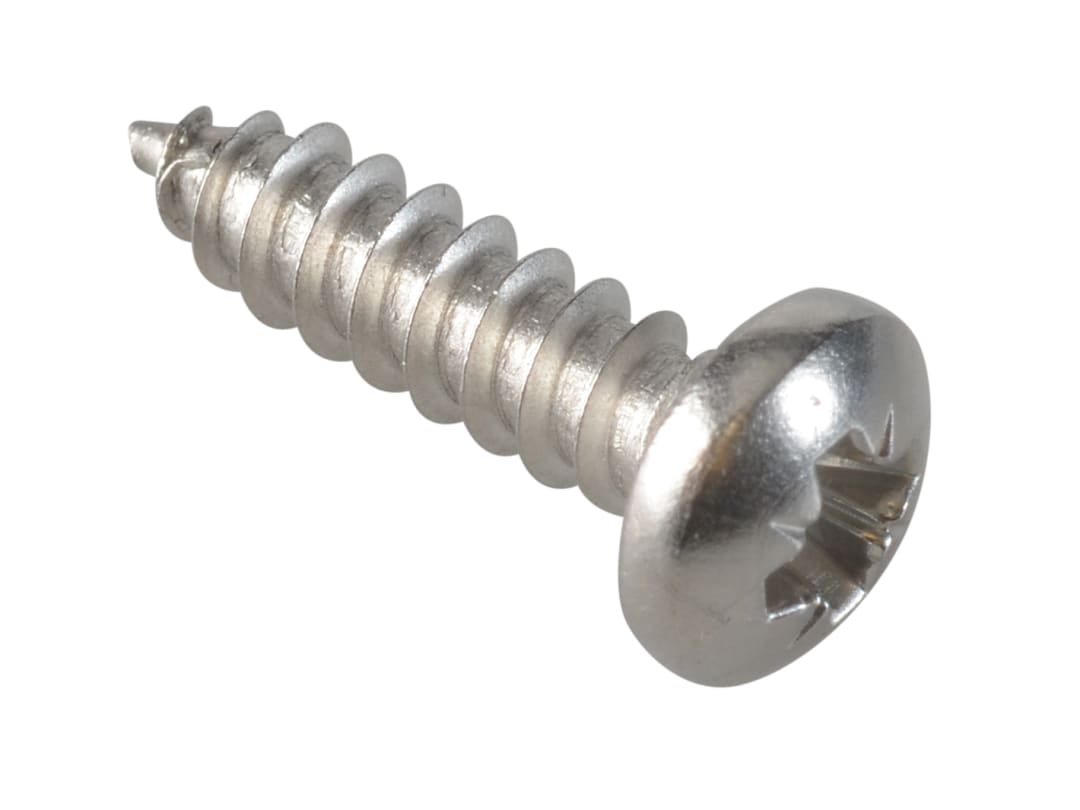 ForgeFix Self-Tapping Screw Pozi Compatible Pan Head SS 5/8in x 8 ForgePack 35 FPSTPP588SS