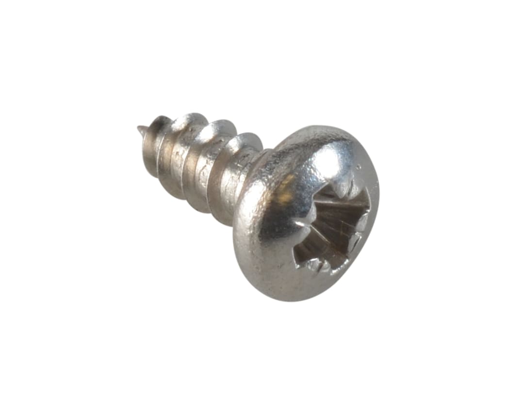 ForgeFix Self-Tapping Screw Pozi Compatible Pan Head SS 1/4in x 4 ForgePack 80 FPSTPP144SS