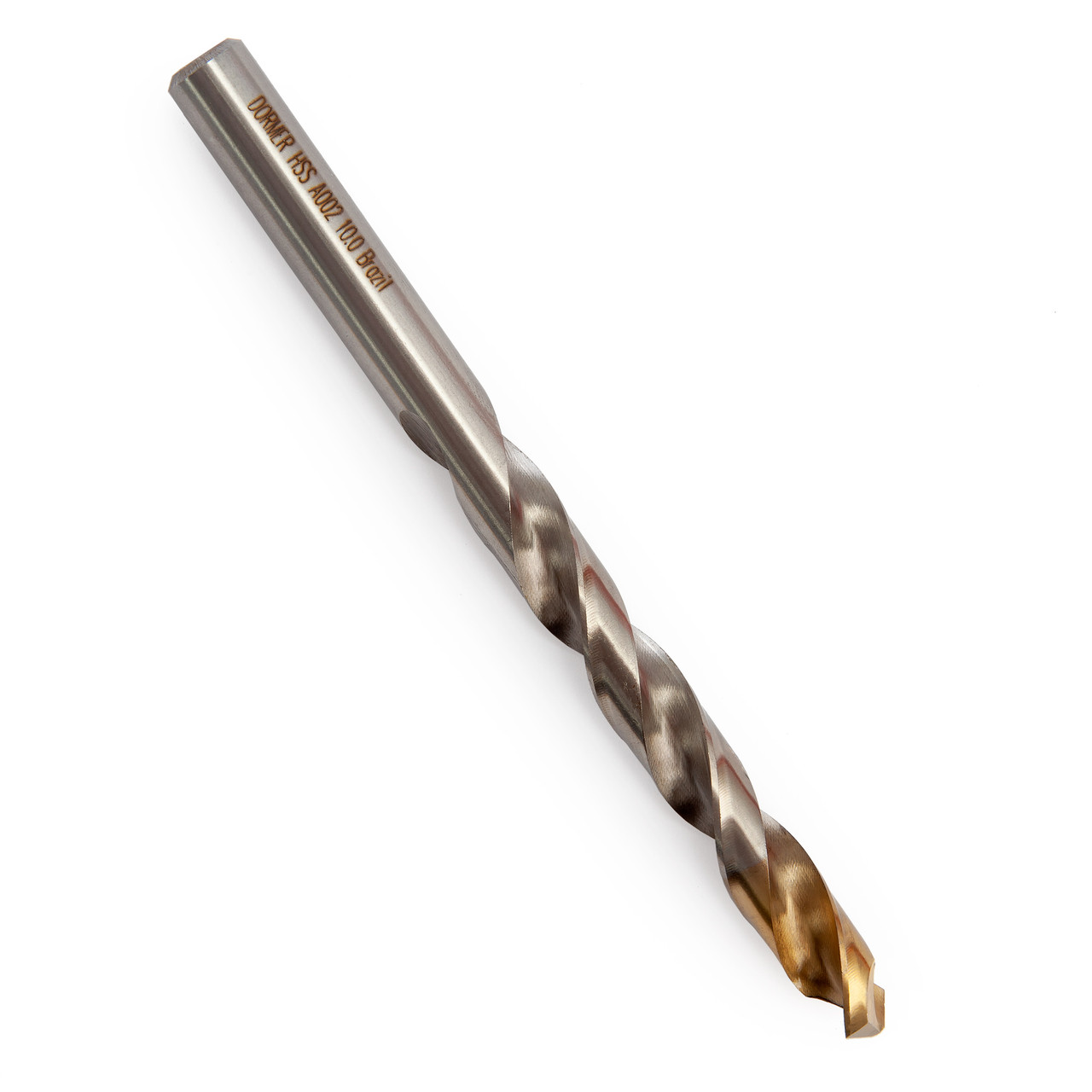 Dormer A002 HSS-TiN Coated Jobber Drill 10.00mm OL:133mm WL:87mm A002S10.0