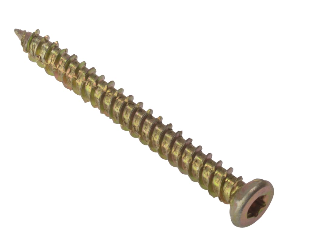 ForgeFix Concrete Frame Screw TORX® Compatible High-Low Thread ZYP 7.5 x 92mm Bag 10 10CFS92