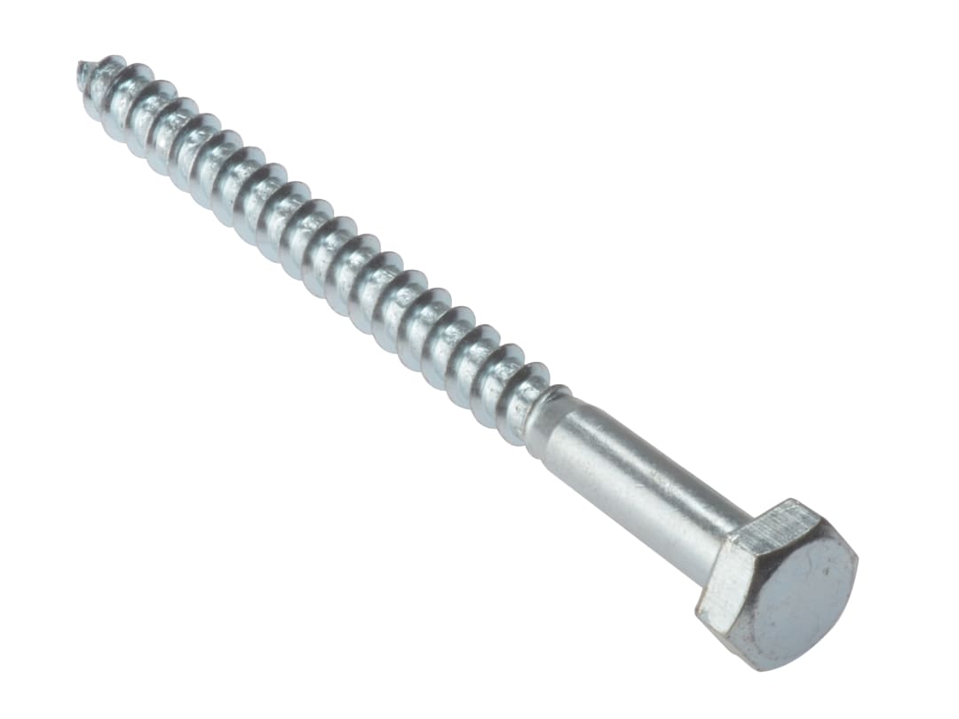 ForgeFix Coach Screw Hexagon Head Single Thread ZP M12 x 70mm Bag 5 5CS1270