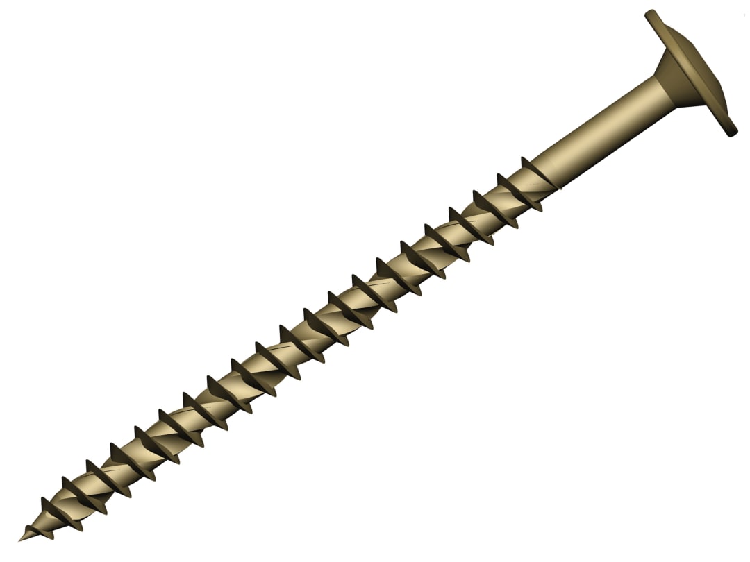 ForgeFix Wafer Head TORX® Compatible Construction T40 Screws Tan 8x260mm Tub 25 FFCS8260