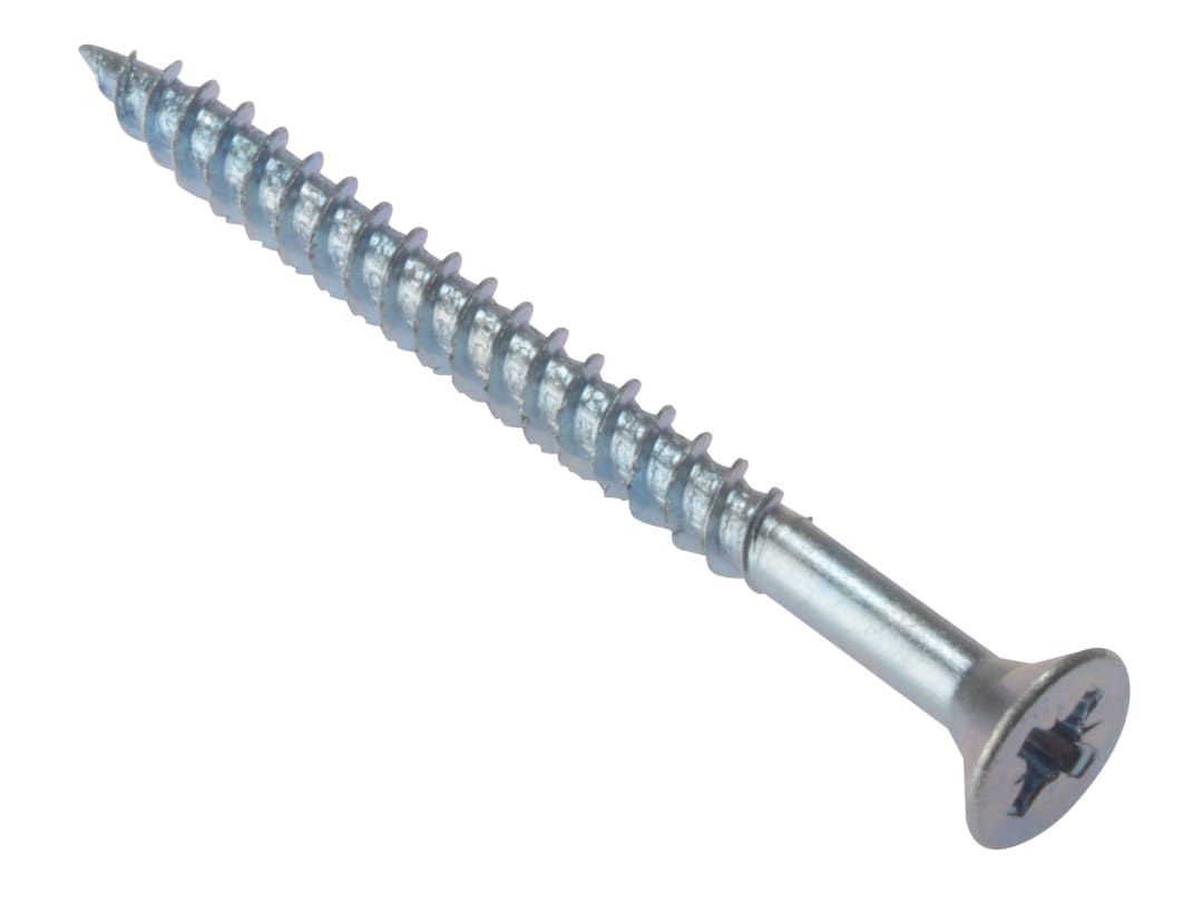 ForgeFix General Purpose Pozi Compatible Screw CSK TT ZP 1.1/2in x 8 Box 200 CSK1128ZP