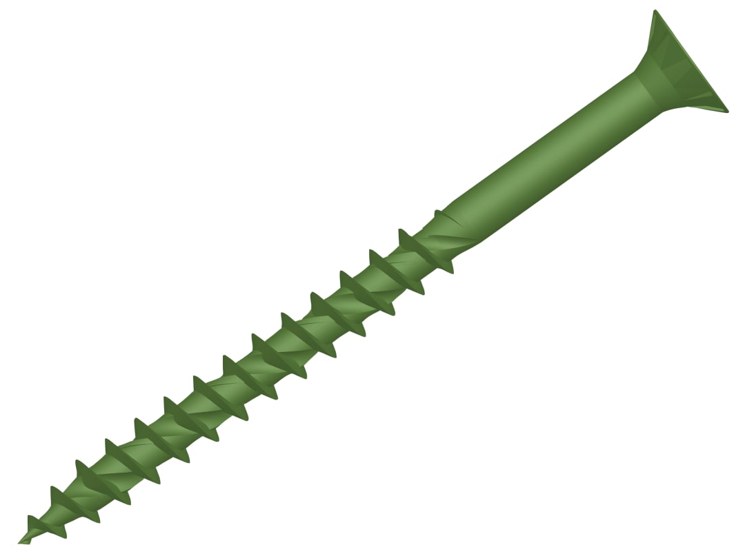 ForgeFix ForgeFast TORX® Compatible Decking Screws CSK Green 4.5x60 T25 Tub 500 FFDS4560GT