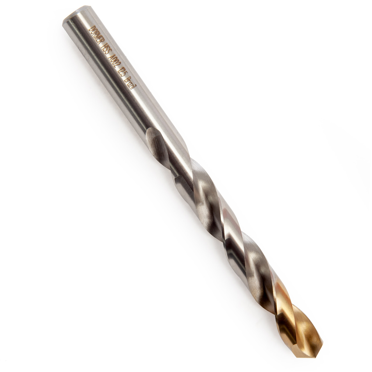 Dormer A002 HSS-TiN Coated Jobber Drill 12.50mm OL:151mm WL:101mm A002S12.5