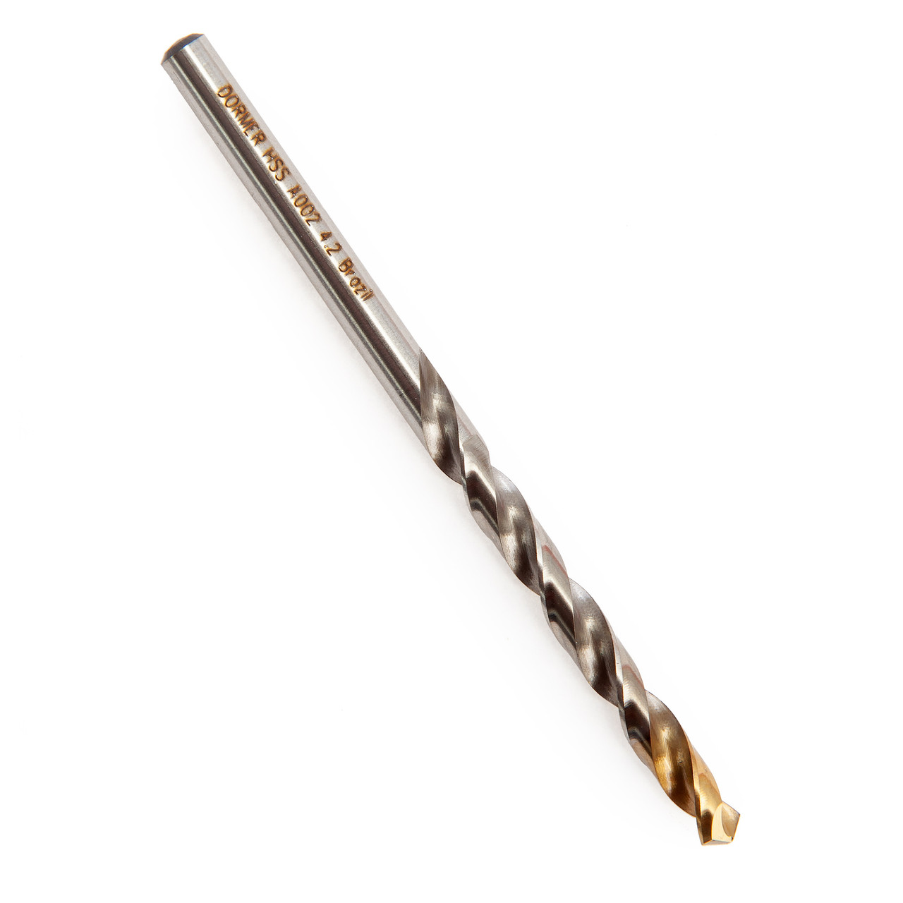 Dormer A002 HSS-TiN Coated Jobber Drill 4.20mm OL:75mm WL:43mm A0024.2
