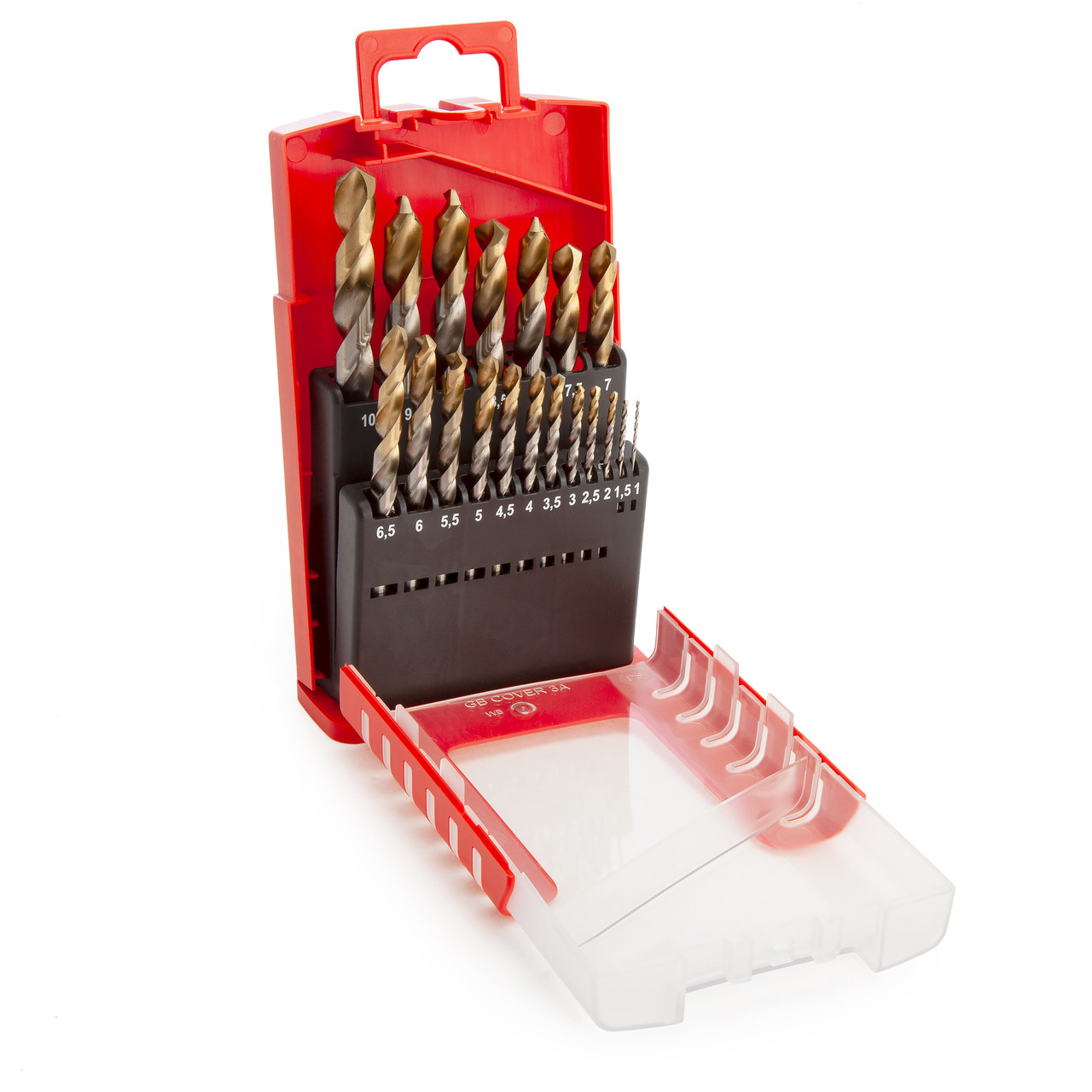 Dormer A095 Compact Set HSS TiN Drill Set of 19 1.0-10 x 0.5mm A087201