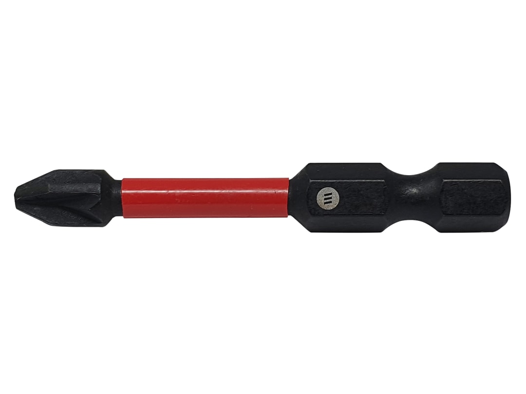ForgeFix ForgeFast Pozidriv Compatible Impact Bit PZ3 x 50mm (Card 2) FFBPZ350C