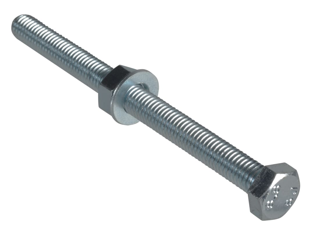 ForgeFix High Tensile Set Screw ZP M8 x 100mm ForgePack 2 FPHBN8100