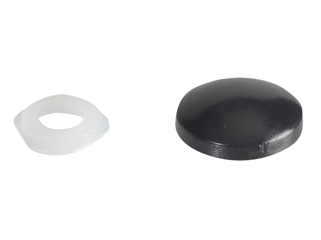 ForgeFix Domed Cover Cap Black No. 6-8 ForgePack 20 FPPDT2