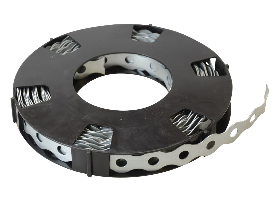ForgeFix Contractor Galvanised Fixing Band Medium Duty 12mm x 0.7 x 10m Box 1 GB12