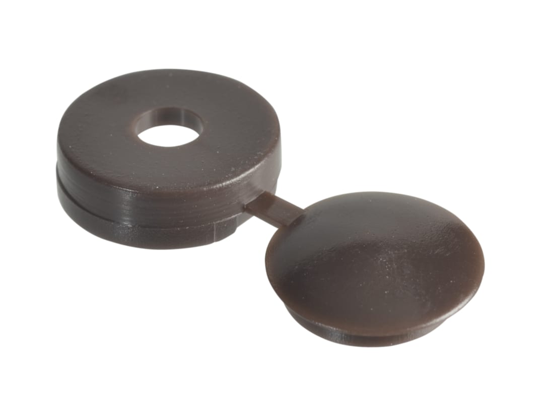 ForgeFix Hinged Cover Cap Dark Brown No. 6-8 Bag 100 100HCC1