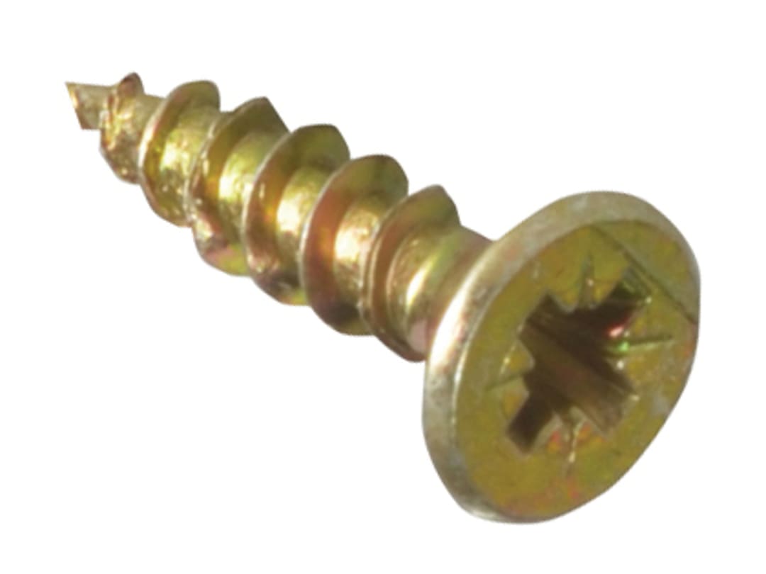 ForgeFix Multi-Purpose Pozi Compatible Screw CSK ST ZYP 3.0 x 15mm Box 200 MPS315Y