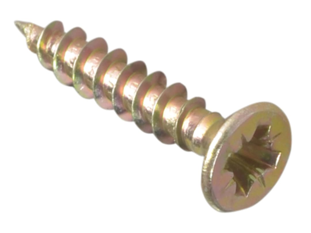 ForgeFix Multi-Purpose Pozi Compatible Screw CSK ST ZYP 3.0 x 20mm Box 200 MPS320Y