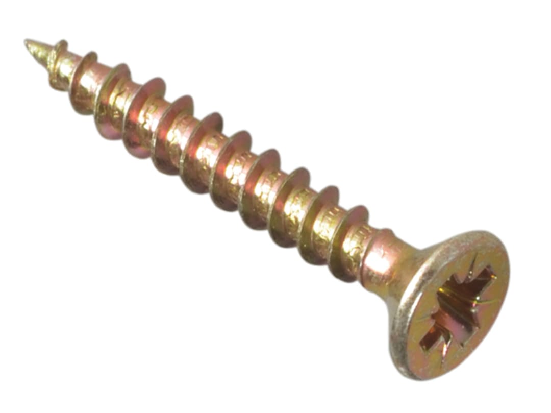 ForgeFix Multi-Purpose Pozi Compatible Screw CSK ST ZYP 3.0 x 25mm Box 200 MPS325Y