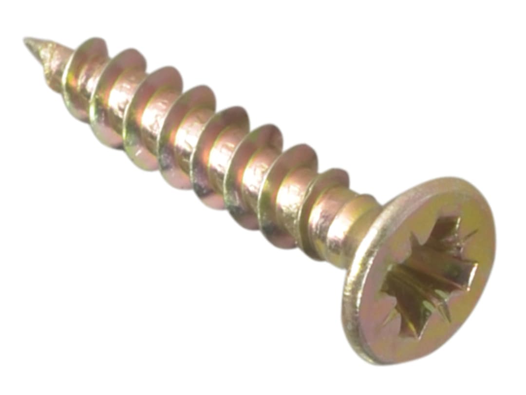 ForgeFix Multi-Purpose Pozi Compatible Screw CSK ST ZYP 3.5 x 20mm Box 200 MPS3520Y