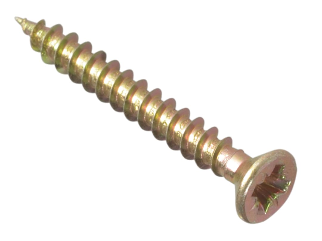 ForgeFix Multi-Purpose Pozi Compatible Screw CSK ST ZYP 3.5 x 30mm Box 200 MPS3530Y