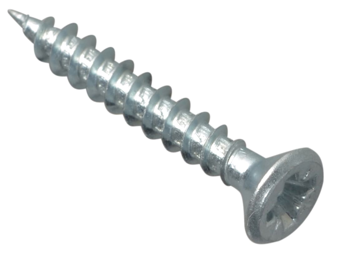 ForgeFix Multi-Purpose Pozi Compatible Screw CSK ST ZP 3.5 x 30mm Box 200 MPS3530ZP