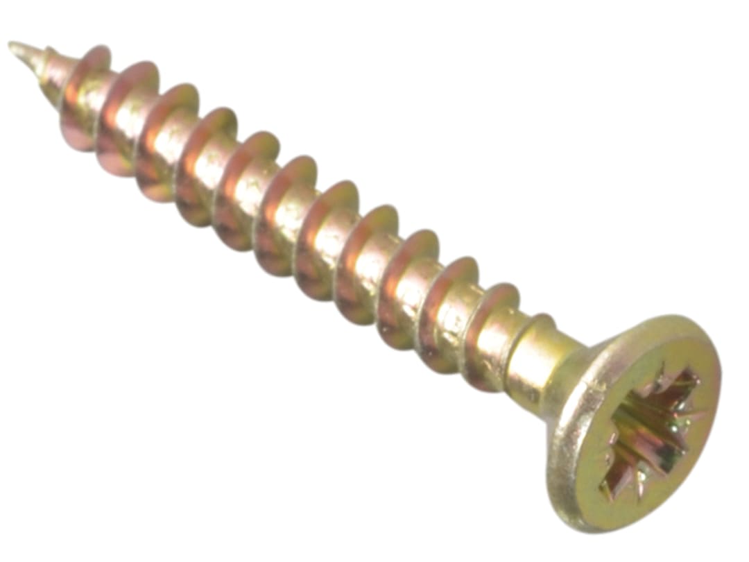 ForgeFix Multi-Purpose Pozi Compatible Screw CSK ST ZYP 4.0 x 30mm Box 200 MPS430Y