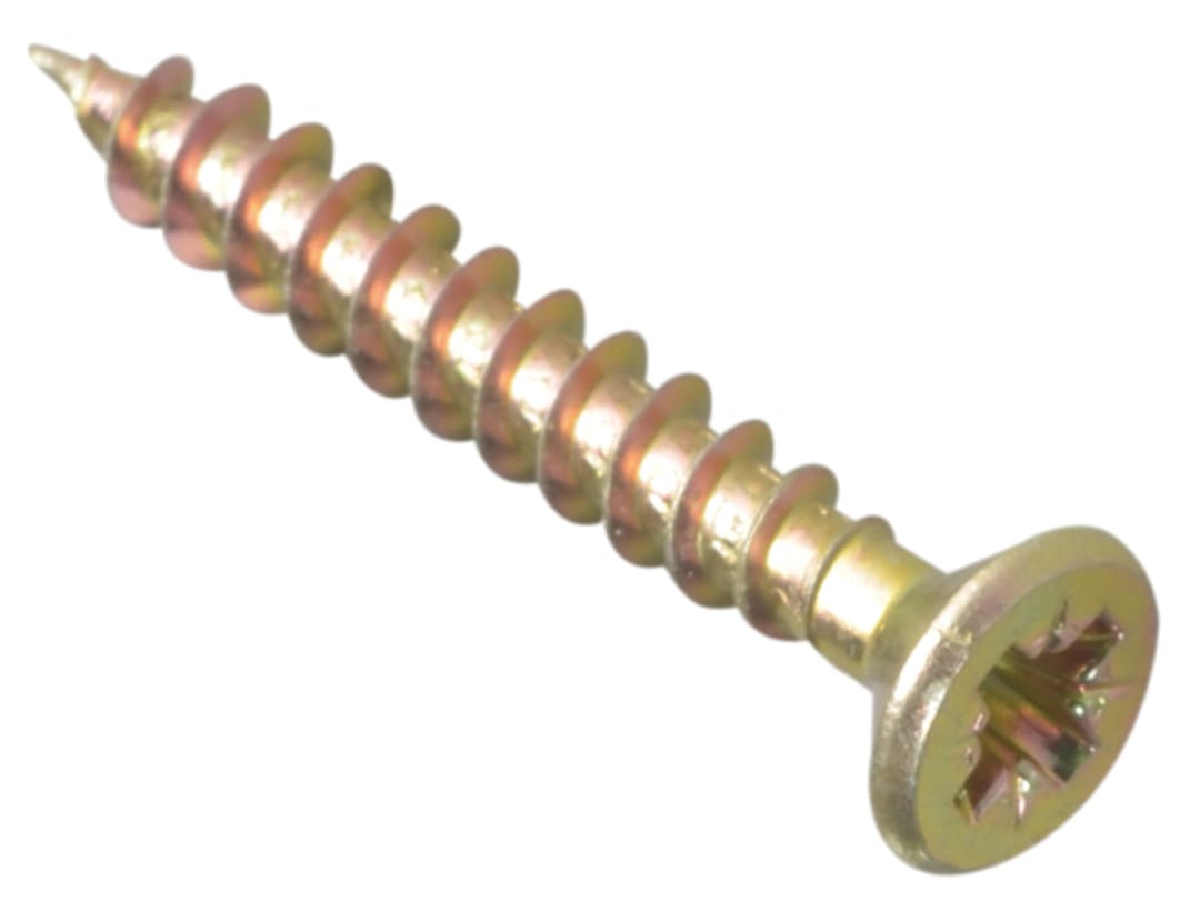 ForgeFix Multi-Purpose Pozi Compatible Screw CSK ST ZYP 4.5 x 30mm Box 200 MPS4530Y
