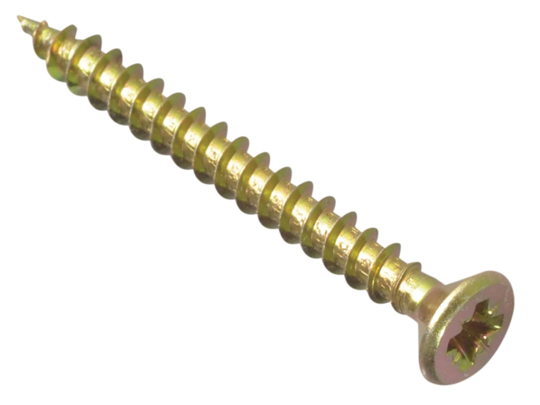 ForgeFix Multi-Purpose Pozi Compatible Screw CSK ST ZYP 4.5 x 40mm Box 200 MPS4540Y