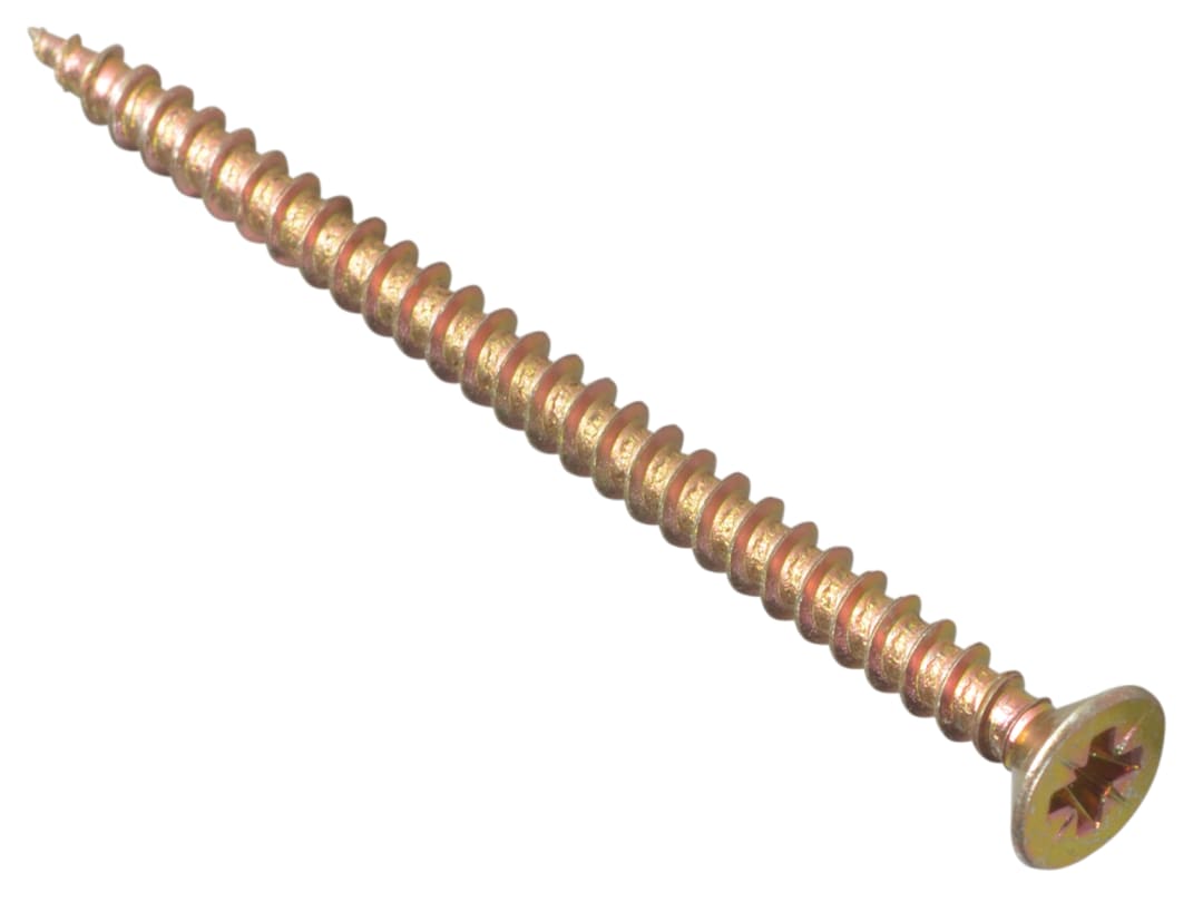 ForgeFix Multi-Purpose Pozi Compatible Screw CSK ST ZYP 4.5 x 60mm Box 100 MPS4560Y
