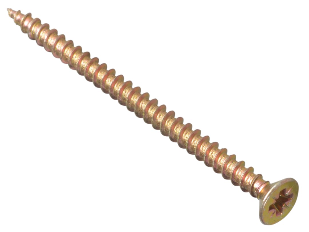 ForgeFix Multi-Purpose Pozi Compatible Screw CSK ST ZYP 4.0 x 60mm Box 200 MPS460Y
