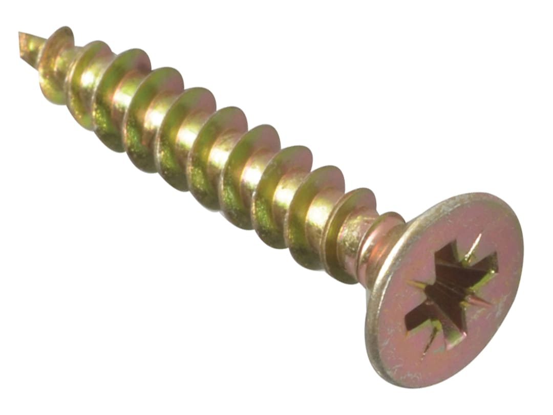 ForgeFix Multi-Purpose Pozi Compatible Screw CSK ST ZYP 5.0 x 30mm Box 200 MPS530Y