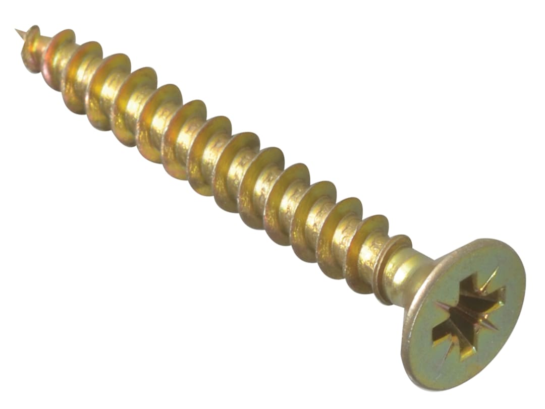ForgeFix Multi-Purpose Pozi Compatible Screw CSK ST ZYP 5.0 x 40mm Box 200 MPS540Y