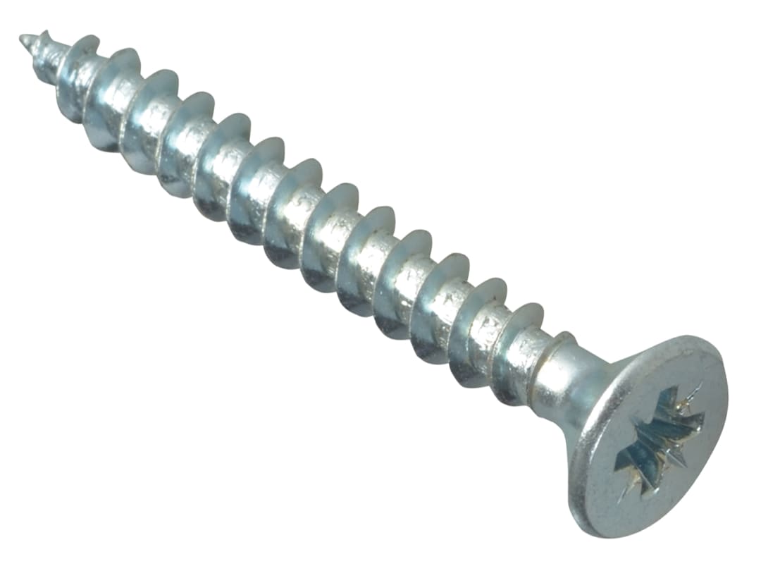 ForgeFix Multi-Purpose Pozi Compatible Screw CSK ST ZP 5 x 40mm Box 200 MPS540ZP