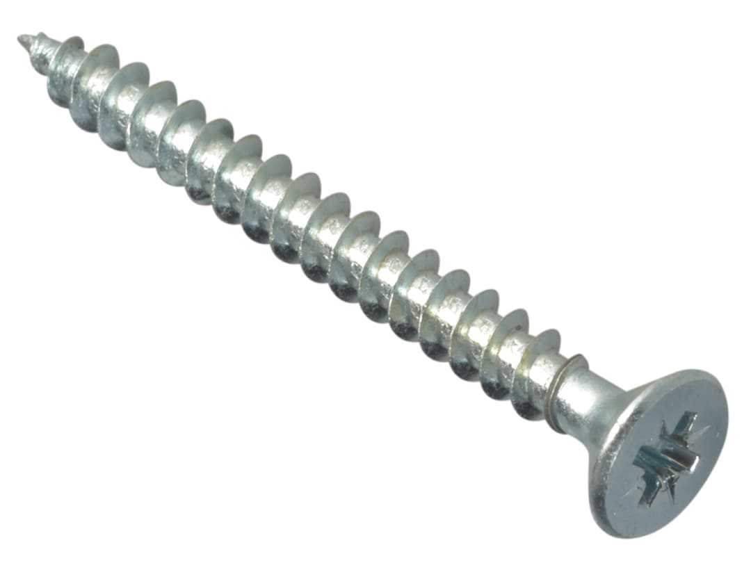 ForgeFix Multi-Purpose Pozi Compatible Screw CSK ST ZP 5 x 50mm Box 200 MPS550ZP