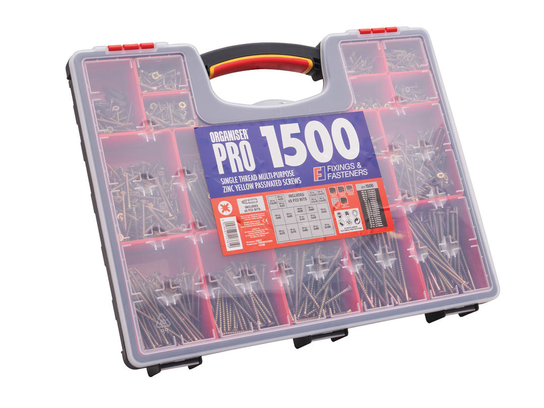 ForgeFix Multi-Purpose Screw Organiser Set, 1500 Piece OPMPS1500Y