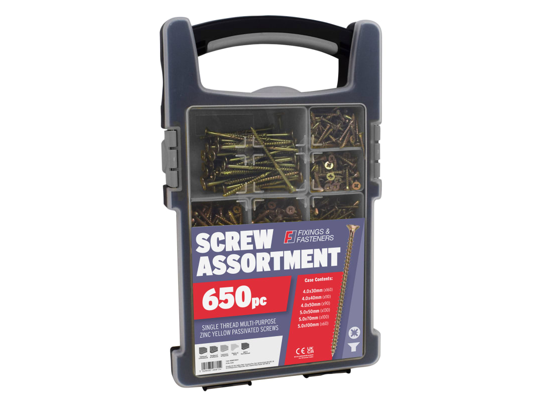 ForgeFix Multi-purpose Screw Organiser 650 Piece OPMPS650Y