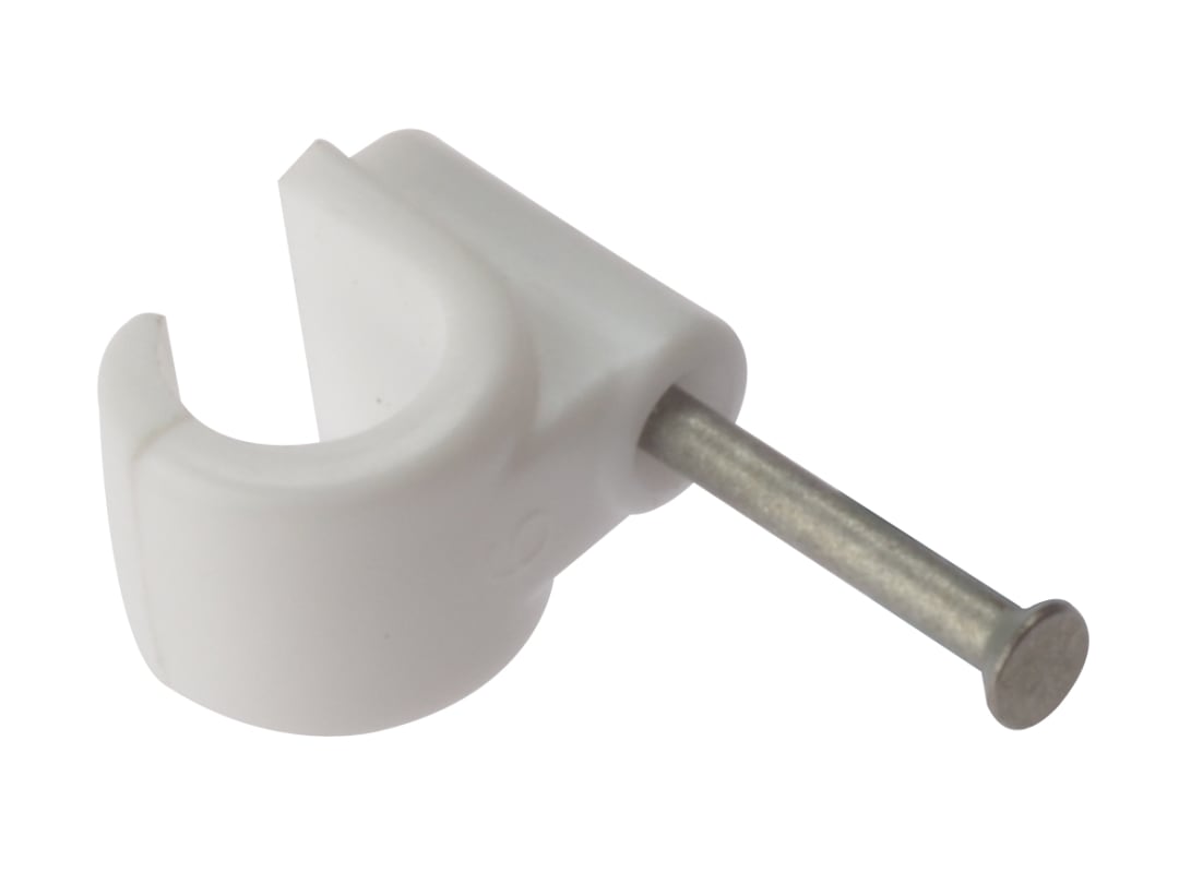 ForgeFix Pipe Clip with Masonry Nail 11mm Box 100 PCMN11