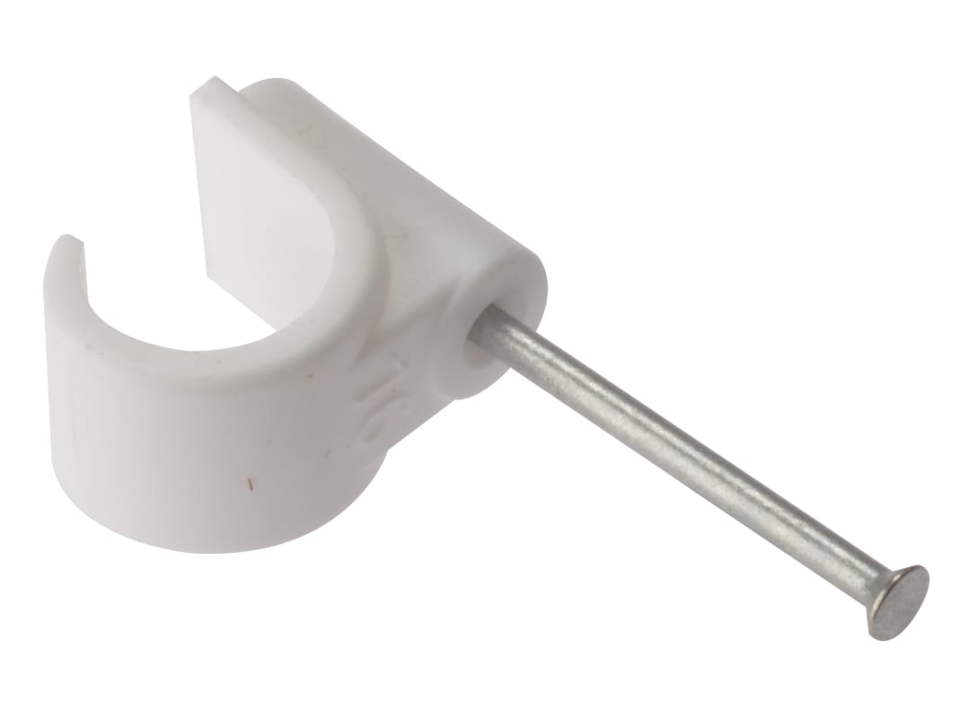 ForgeFix Pipe Clip with Masonry Nail 16mm Box 100 PCMN16