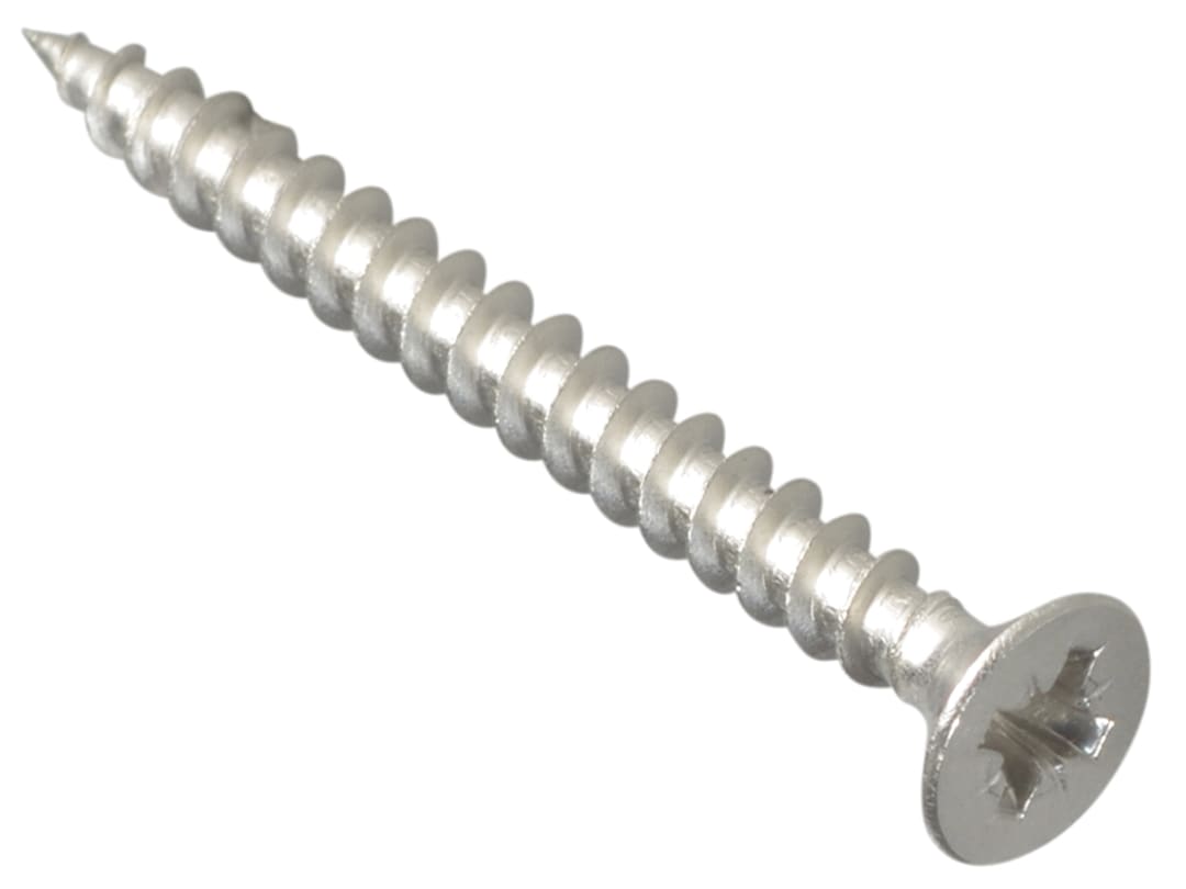 ForgeFix Multi-Purpose Pozi Compatible Screw CSK ST S/Steel 4.0 x 40mm Box 200 POZI440SS