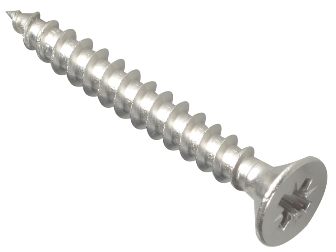 ForgeFix Multi-Purpose Pozi Compatible Screw CSK ST S/Steel 5.0 x 40mm Box 200 POZI540SS